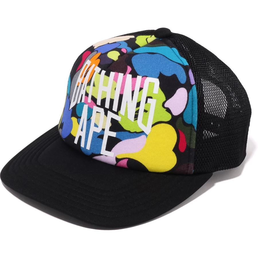 Bape Multi Camo Nyc λογότυπο διχτυωτό ανδρικό καπάκι