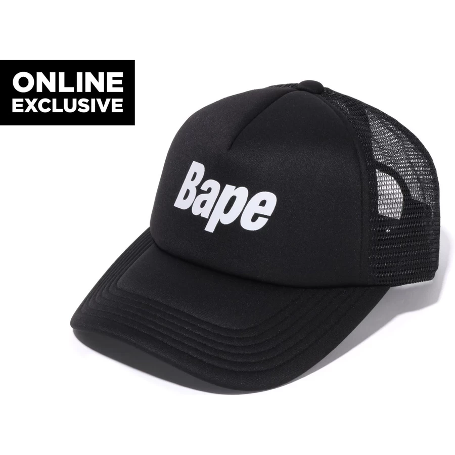 Bape BAPE LOGO MESH CAP BAPEC MENS