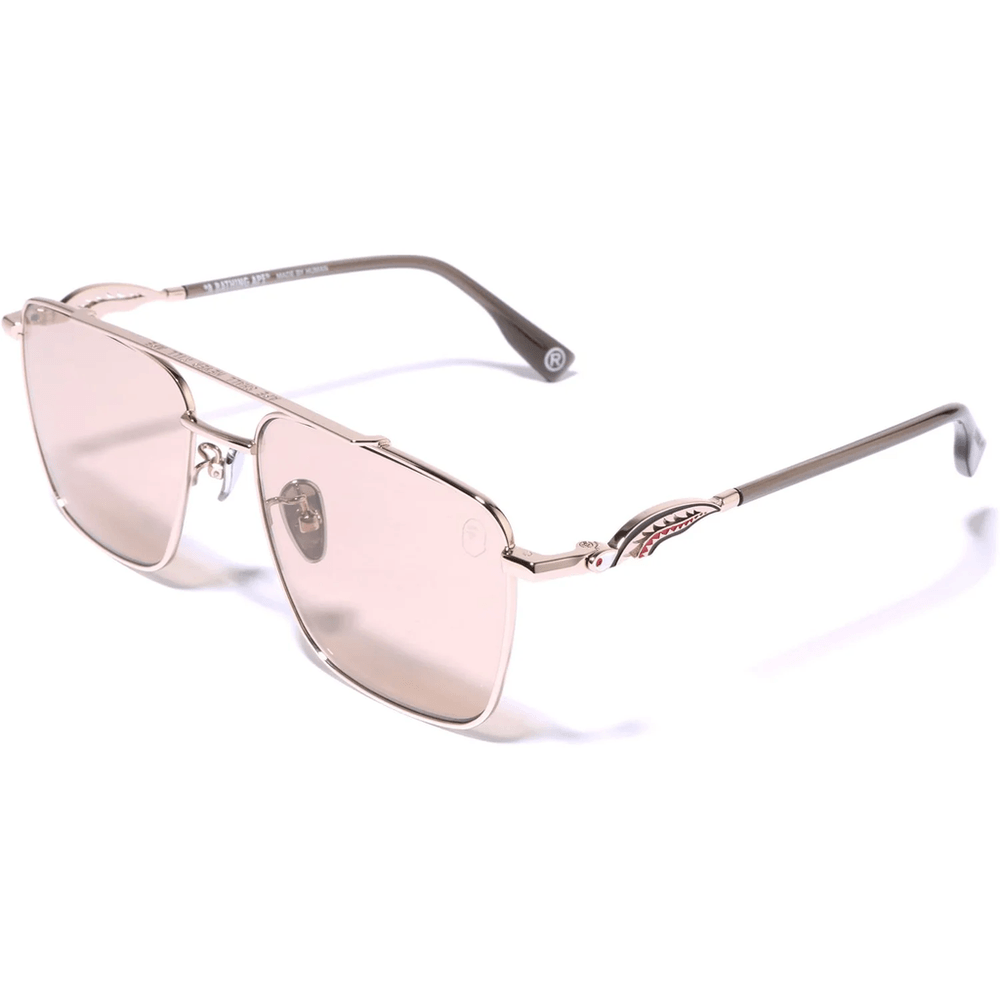 Bape SHARK SUNGLASSES #2 SHARK65 MENS Gold