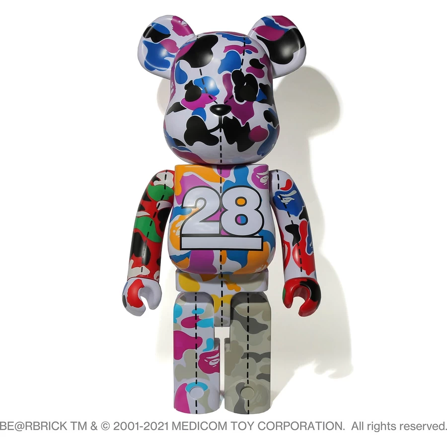 Bape A BATHING APE 28TH ANNIVERSARY BE@RBRICK 1000%