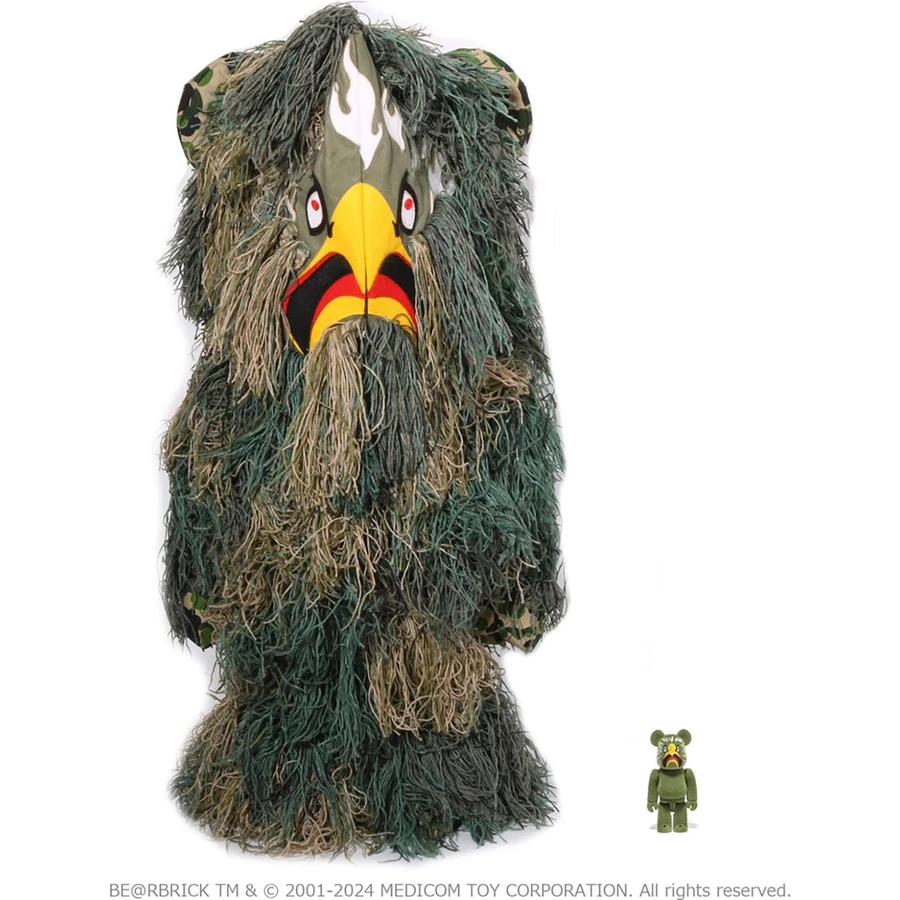Bape BAPE X READYMADE EAGLE GHILLIE SUIT BE@RBRICK 100%&1000% JACKET