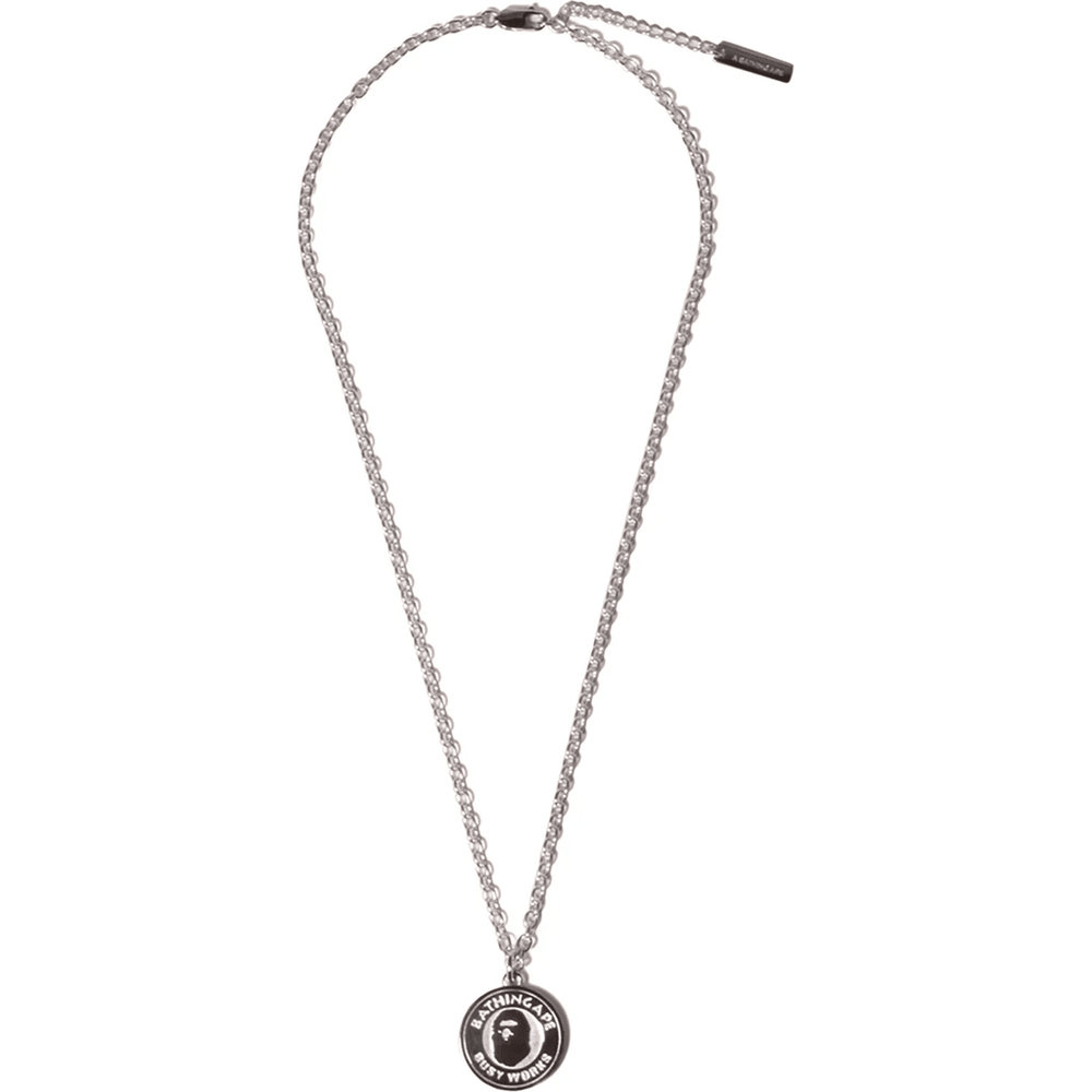 Bape BUSY WORKS NECKLACE Silver