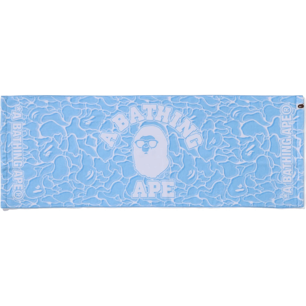 Bape ABC SEA SURFACE CAMO BEACH TOWEL Blue