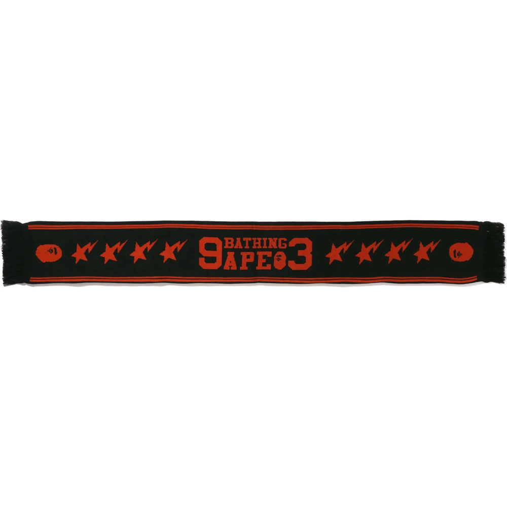 JACQUARD BAPE LOGO LONG SCARF MENS Green