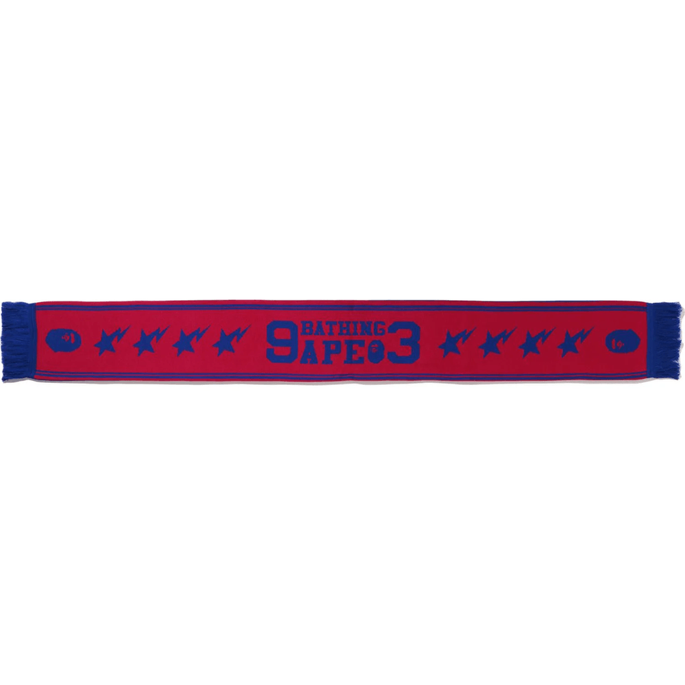 JACQUARD BAPE LOGO LONG SCARF MENS Pink