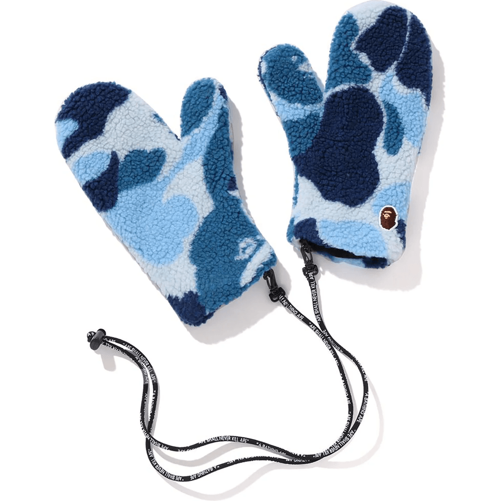 Bape ABC CAMO BOA MITTENS LADIES Blue