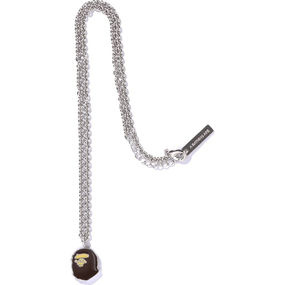 Bape APE HEAD NECKLACE MENS Brown