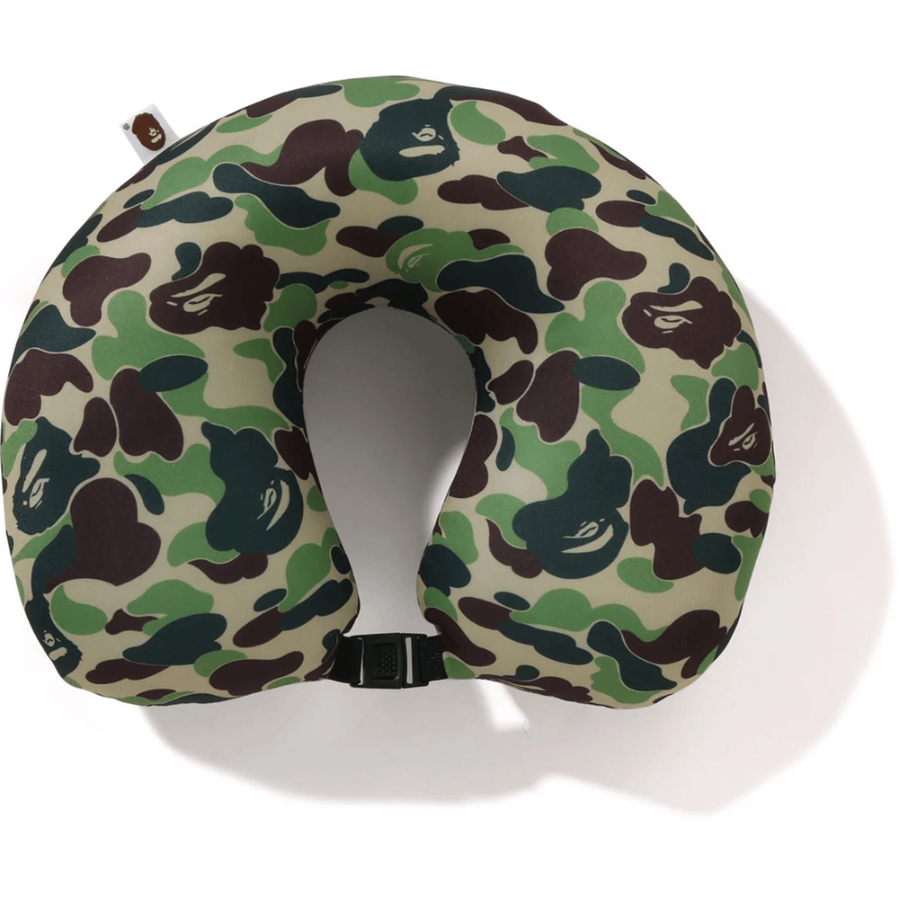 Bape ABC CAMO 2WAY APE HEAD NECK PILLOW Green