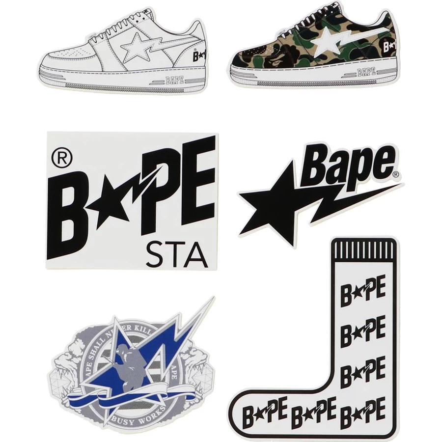 Bape BAPE STA STICKERS SET MENS