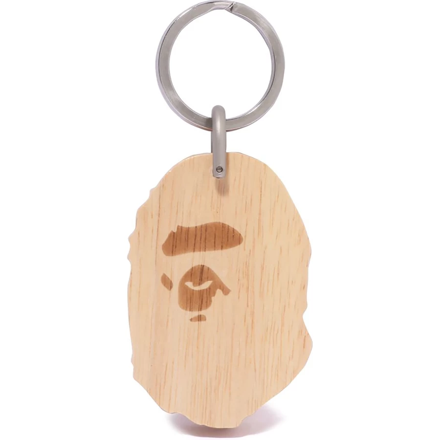 Bape Apinan Pään Puinen Avaimenperä