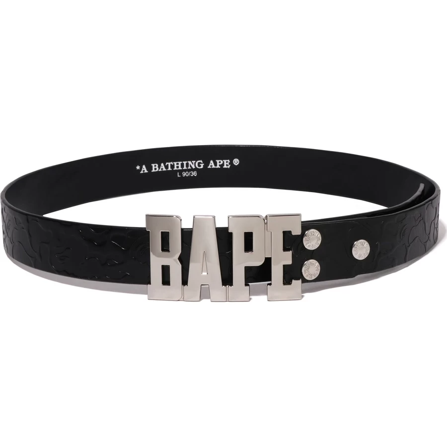 Bape Solid Camo Bape Ledergürtel Herren
