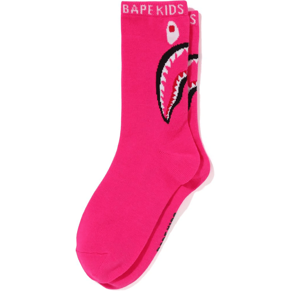 Bape SHARK SOCKS KIDS Pink