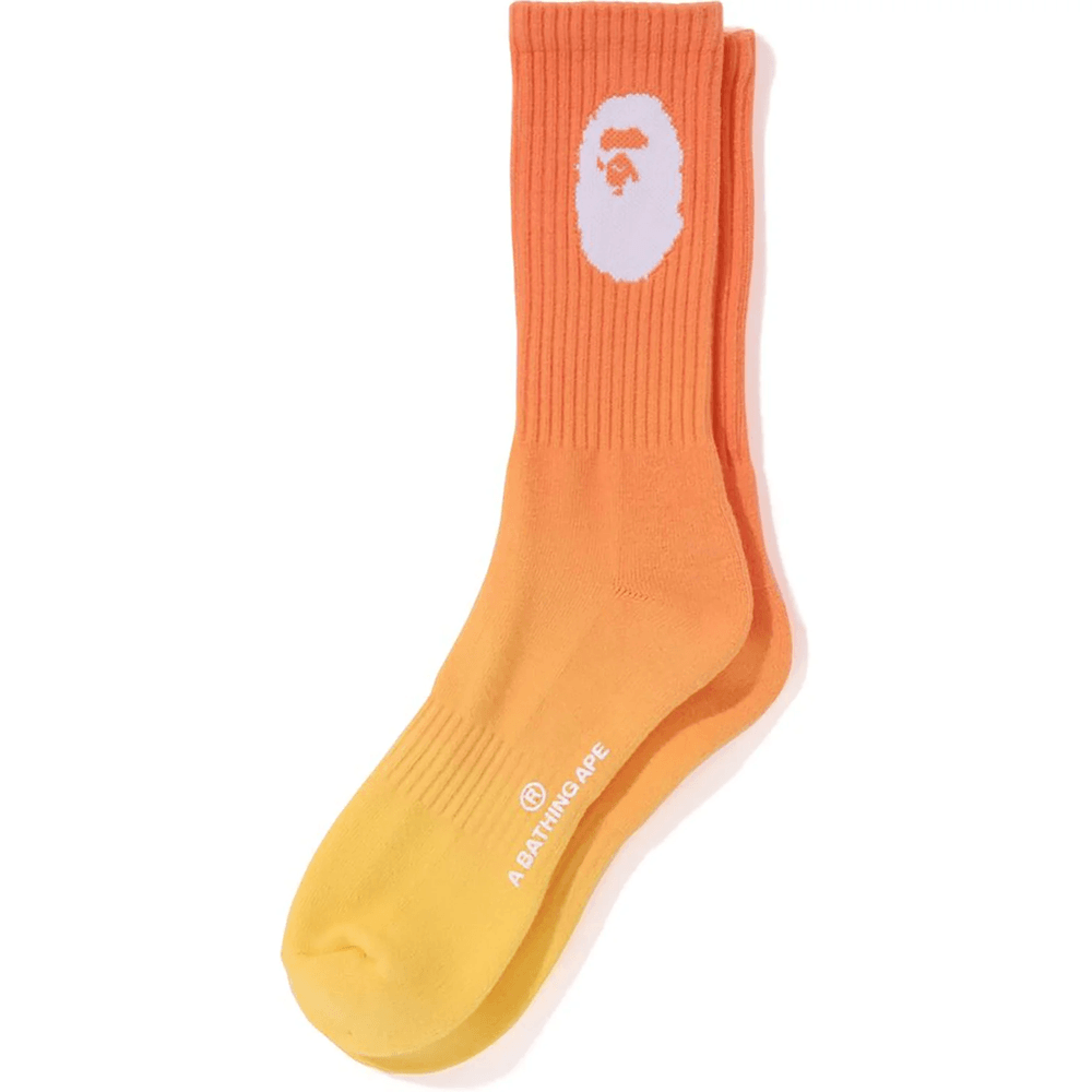 Bape GRADATION SOCKS MENS Orange