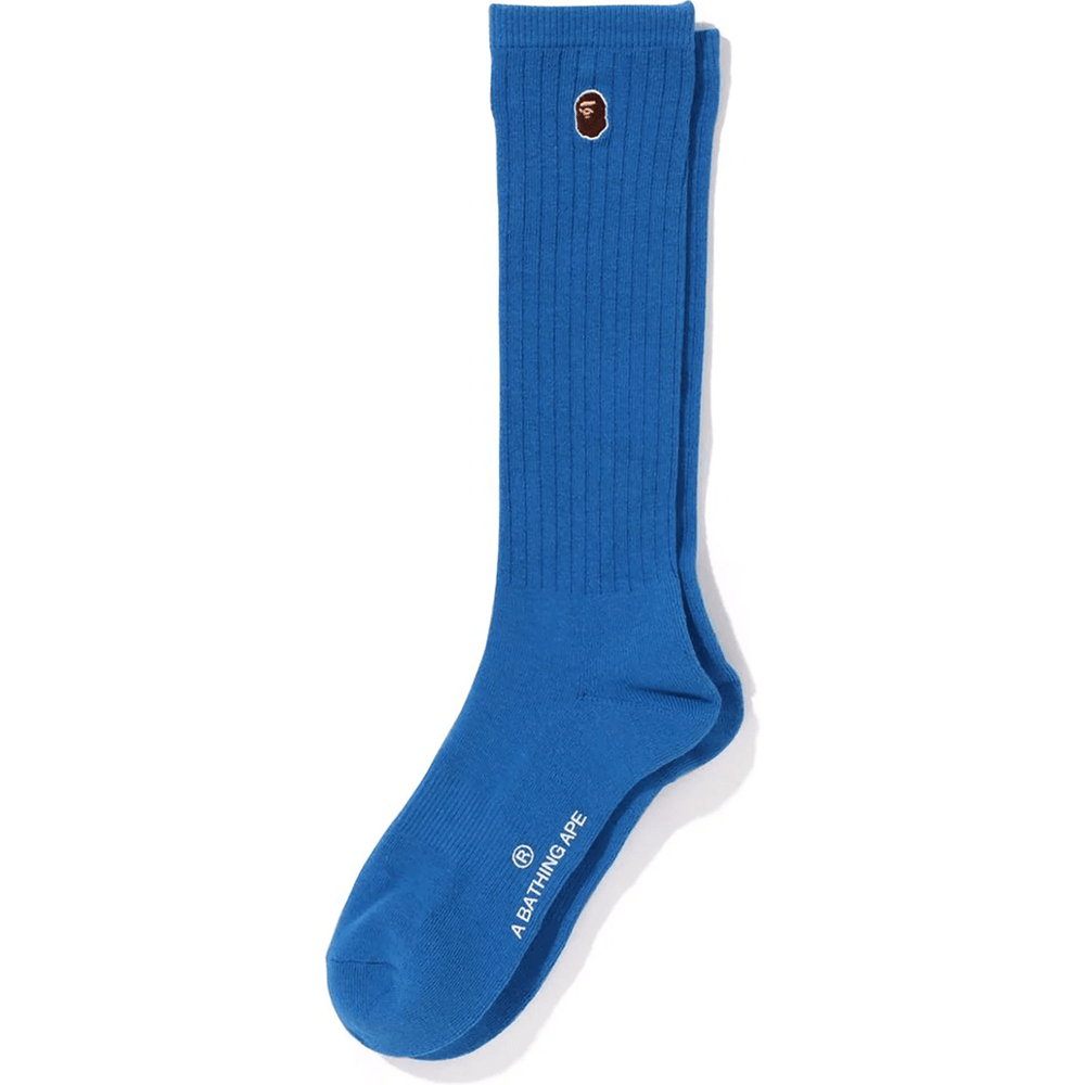 Bape APE HEAD ONE POINT SOCKS LADIES Blue