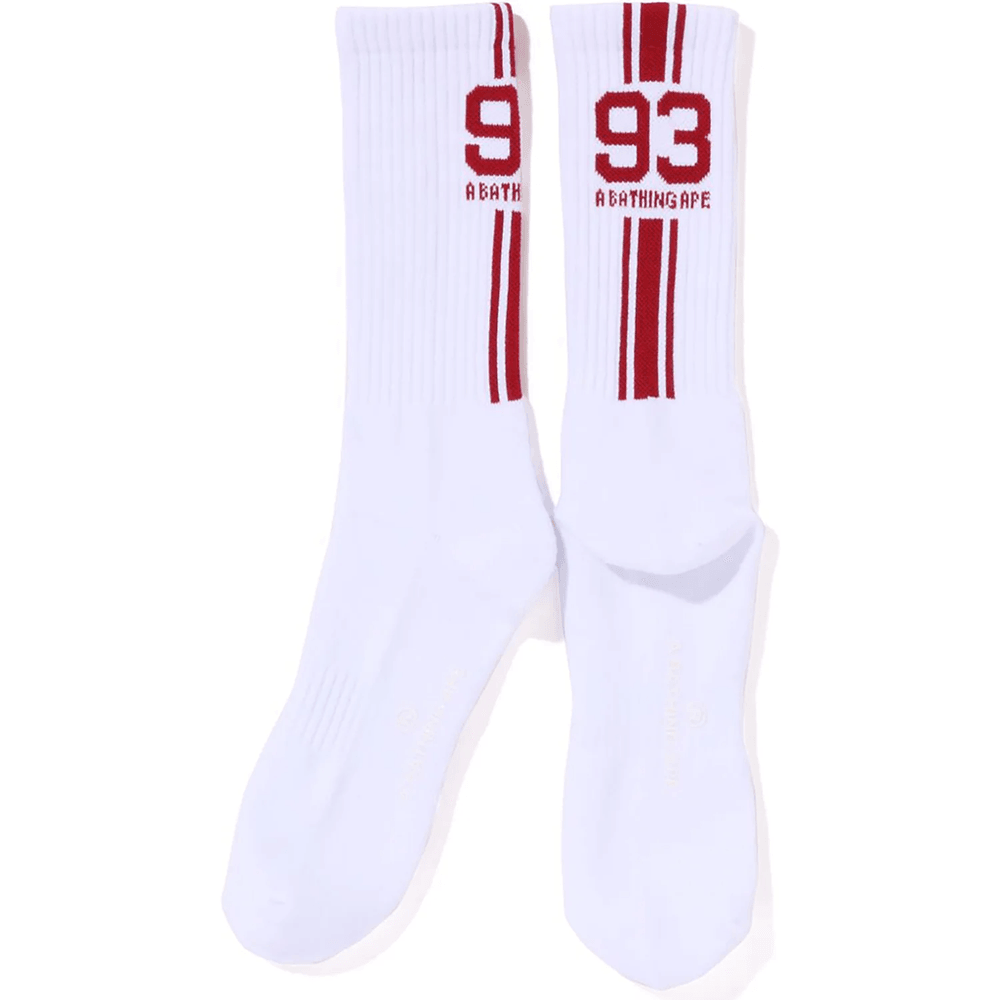 BAPE SPORTS SOCKS MENS White