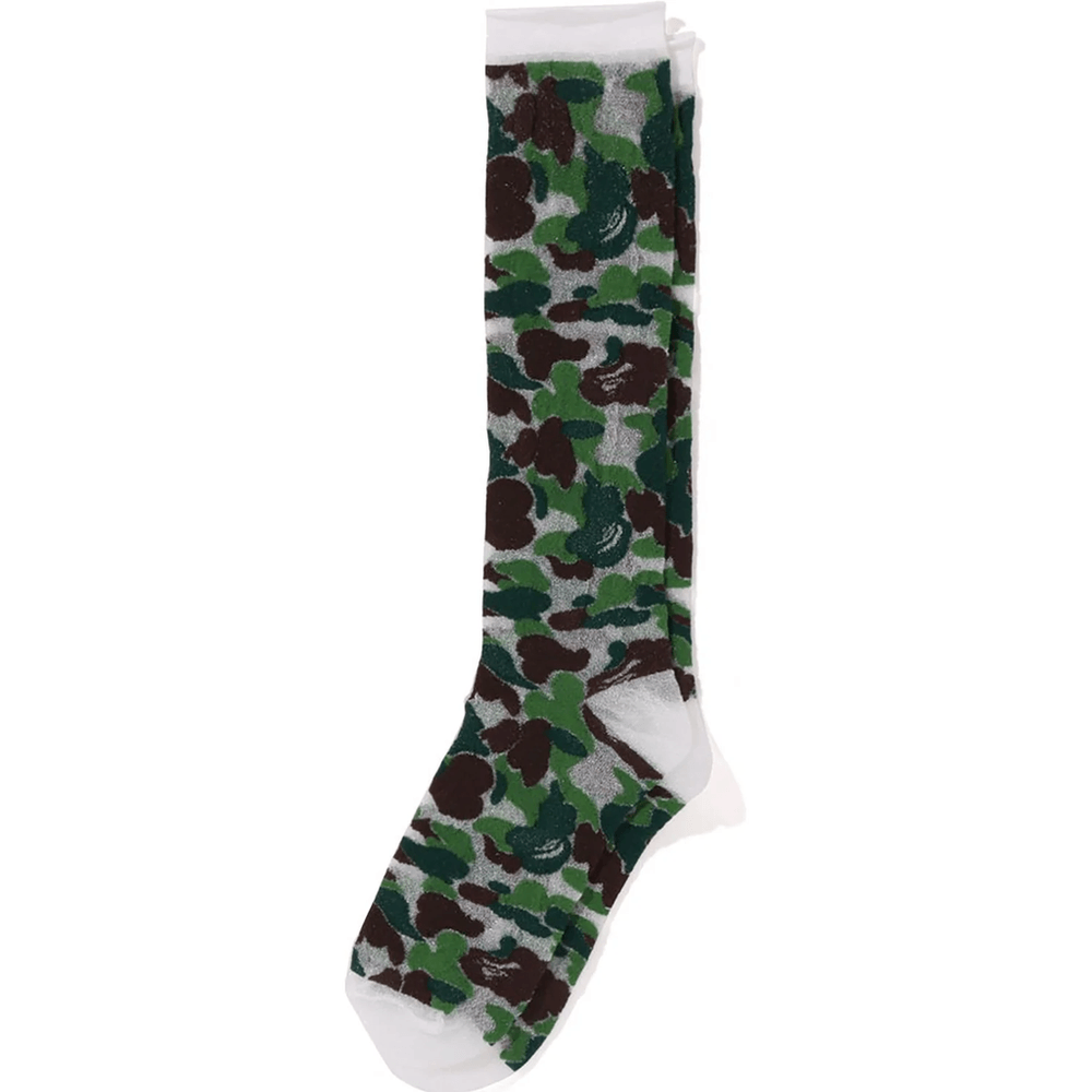 Bape ABC CAMO SHEER SOCKS LADIES Green