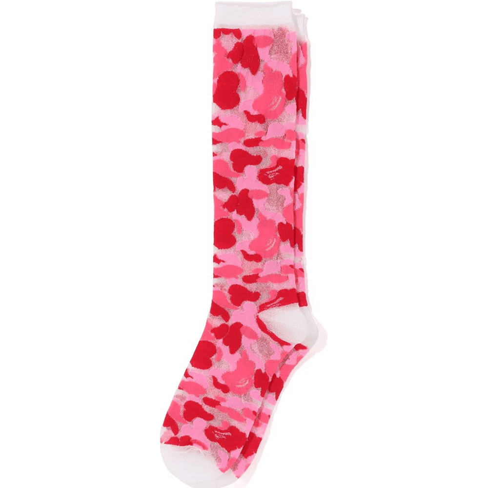 Bape ABC CAMO SHEER SOCKS LADIES Pink