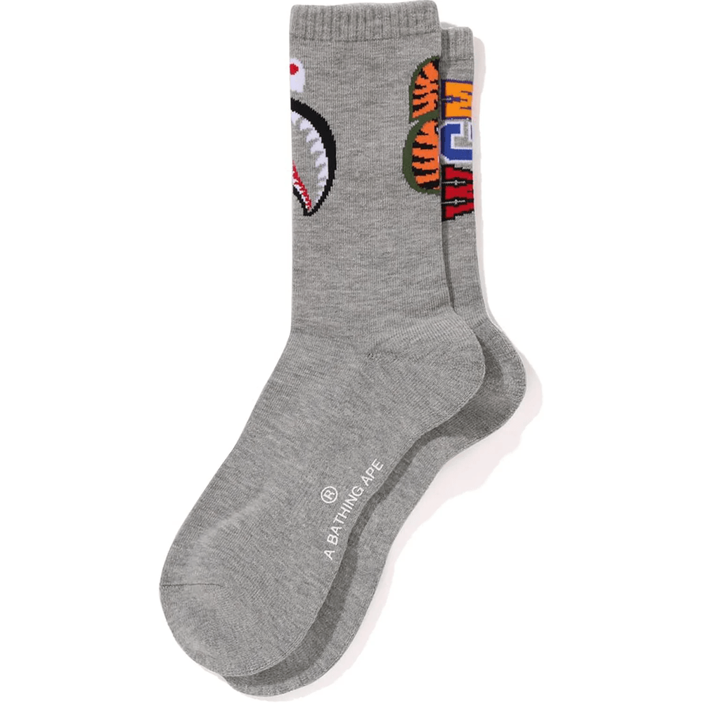Bape SHARK SOCKS MENS Gray