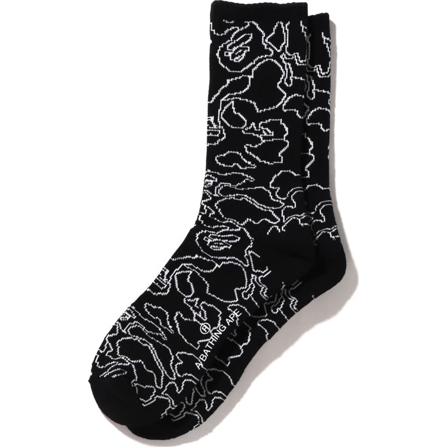 Bape LINE CAMO SOCKS MENS