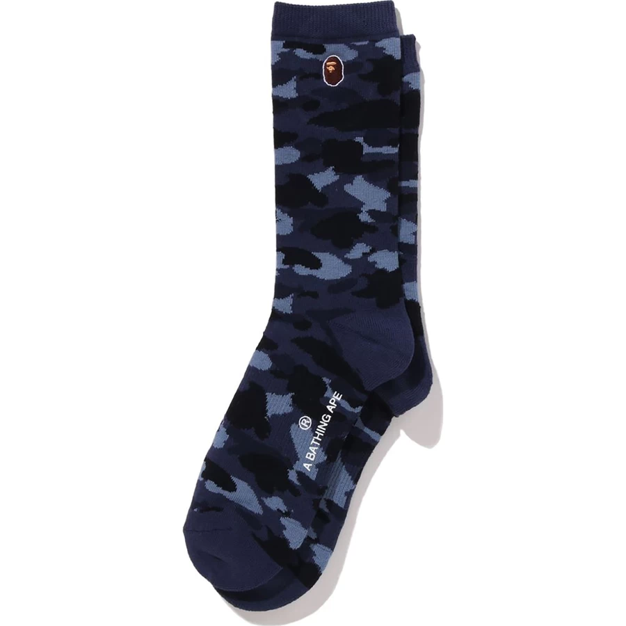 Bape COLOR CAMO APE HEAD ONE POINT SOCKS MENS