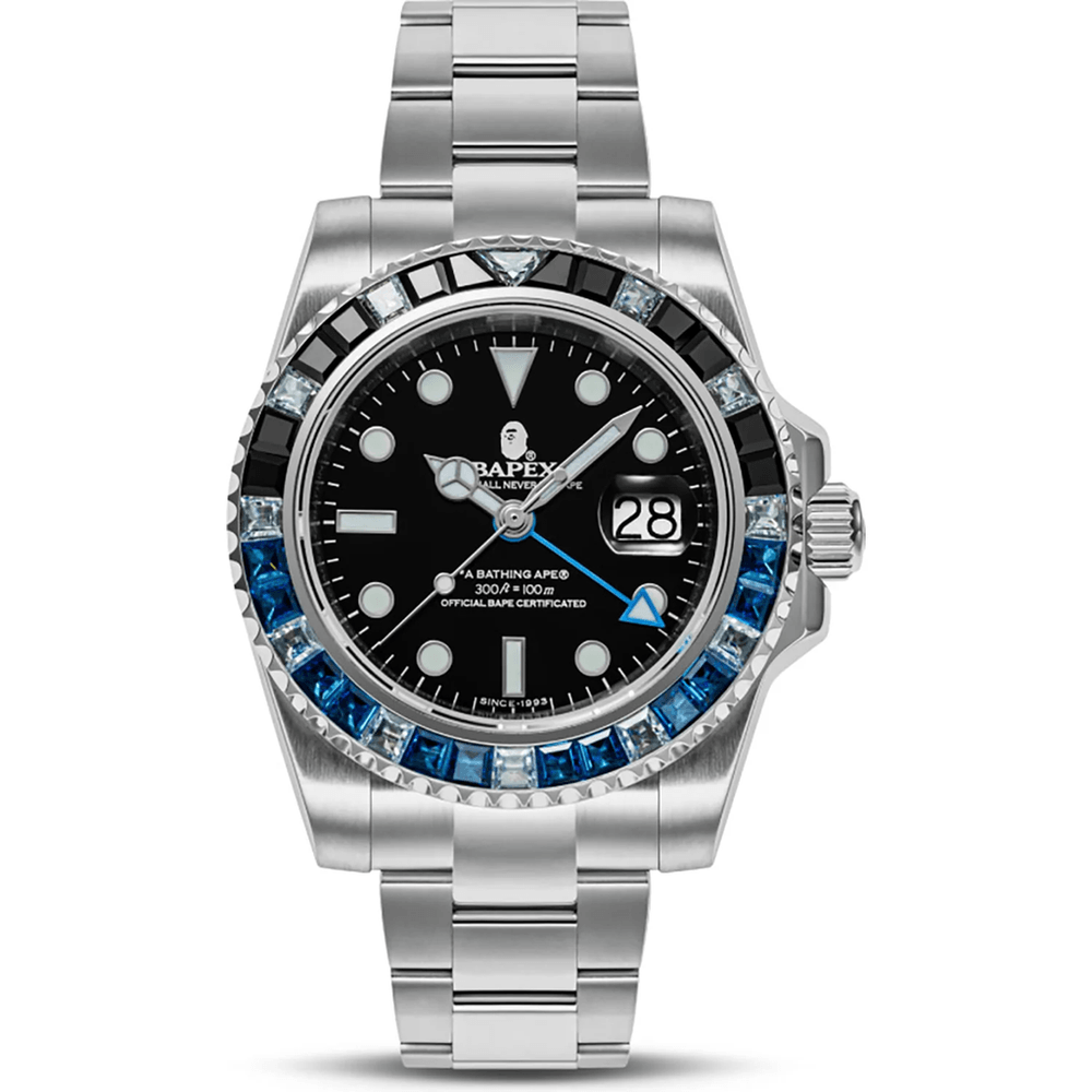 TYPE 2 BAPEX CRYSTAL STONE MENS Black x Blue
