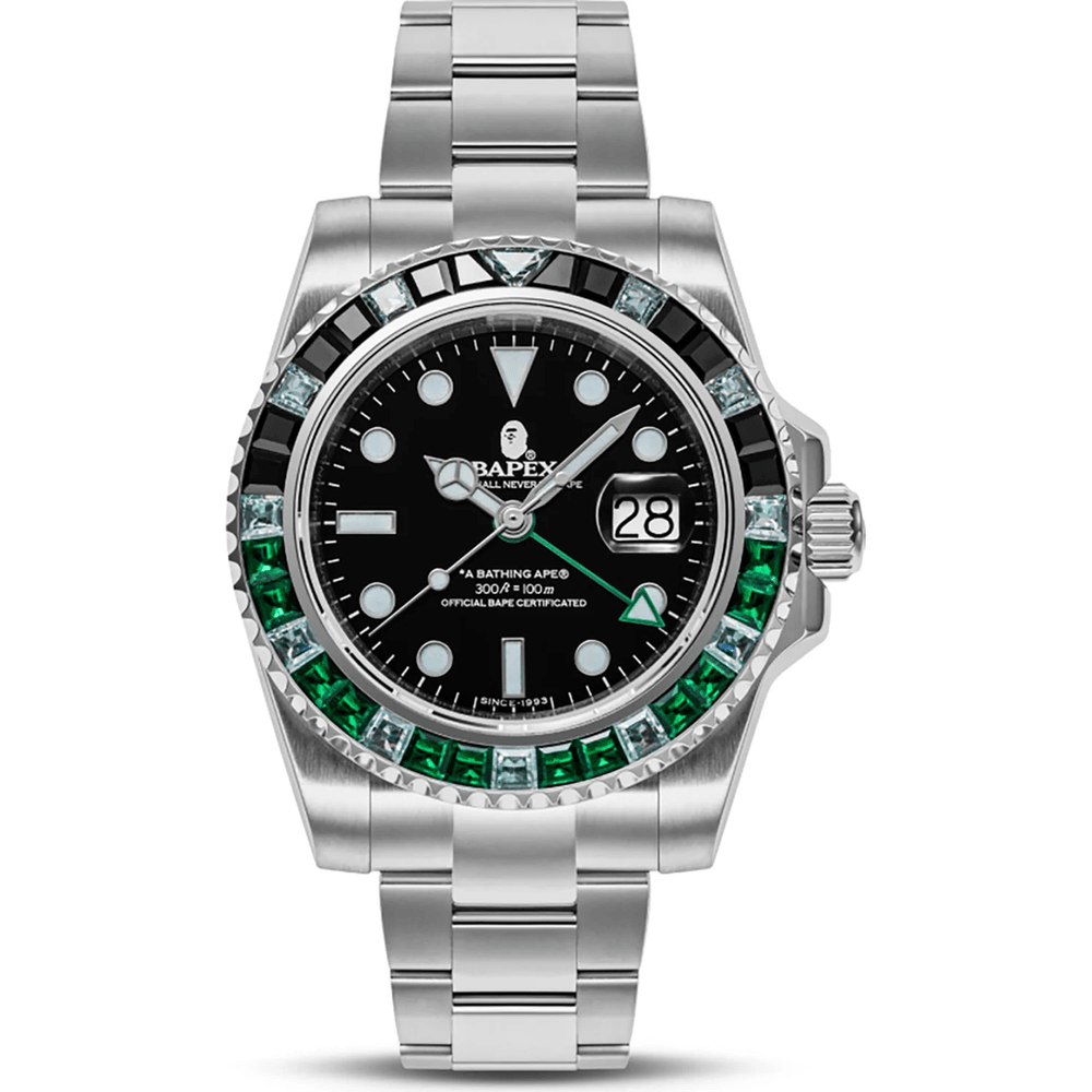TYPE 2 BAPEX CRYSTAL STONE MENS Black x Green