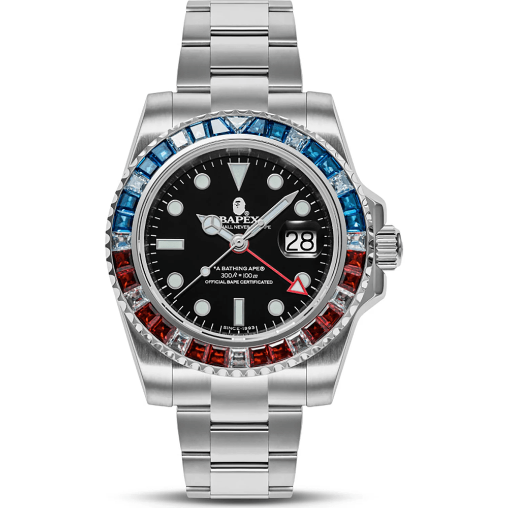 TYPE 2 BAPEX CRYSTAL STONE MENS Blue x Red