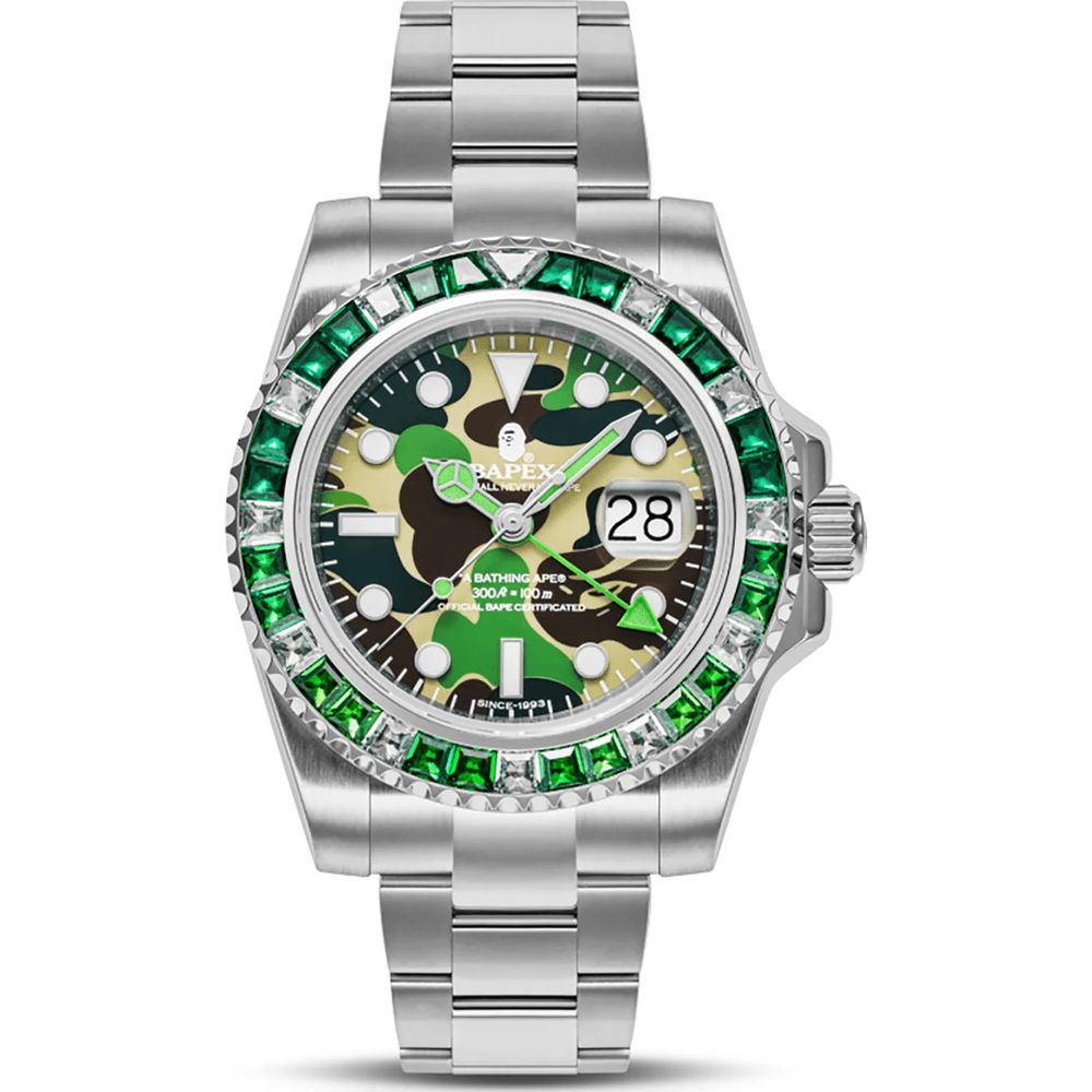 TYPE 2 BAPEX ABC CAMO CRYSTAL STONE MENS Green