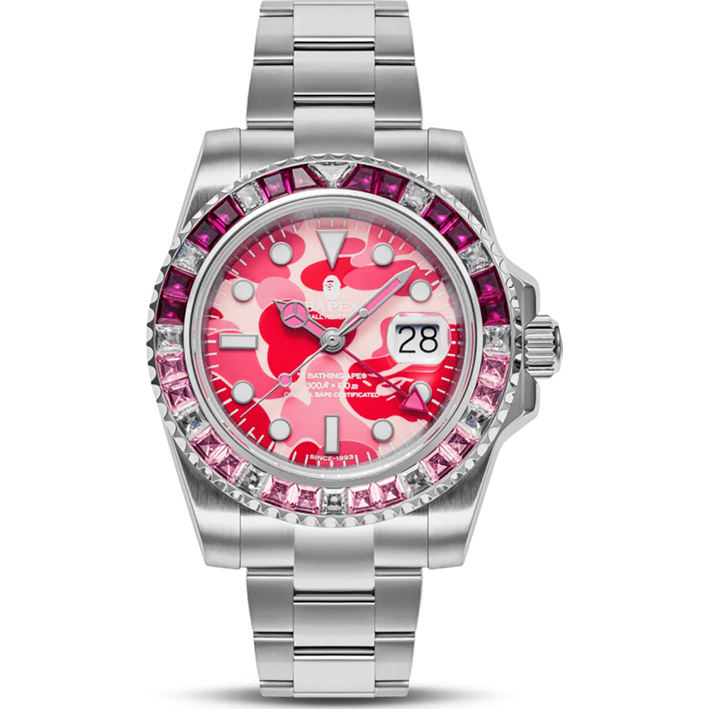 TYPE 2 BAPEX ABC CAMO CRYSTAL STONE MENS Pink