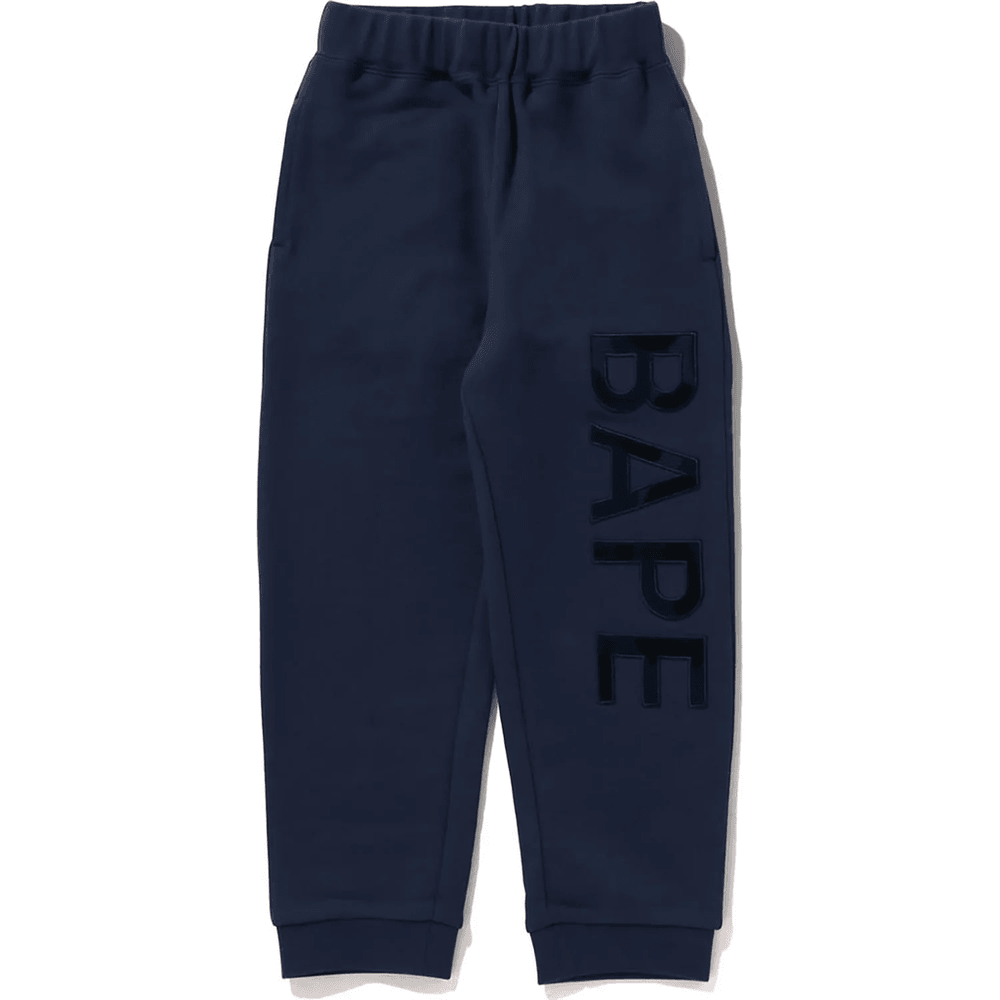 BAPE PATCH SWEAT PANTS KIDS Charcoal