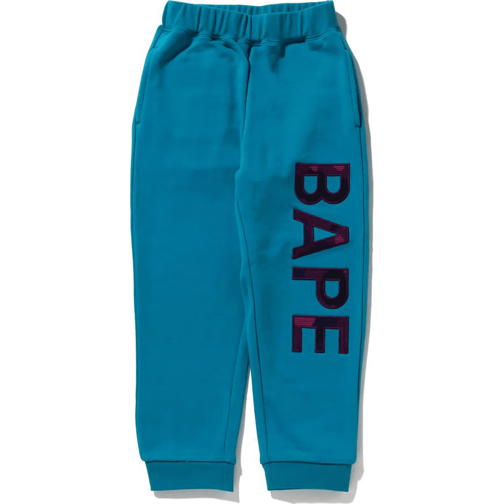 BAPE PATCH SWEAT PANTS KIDS Green