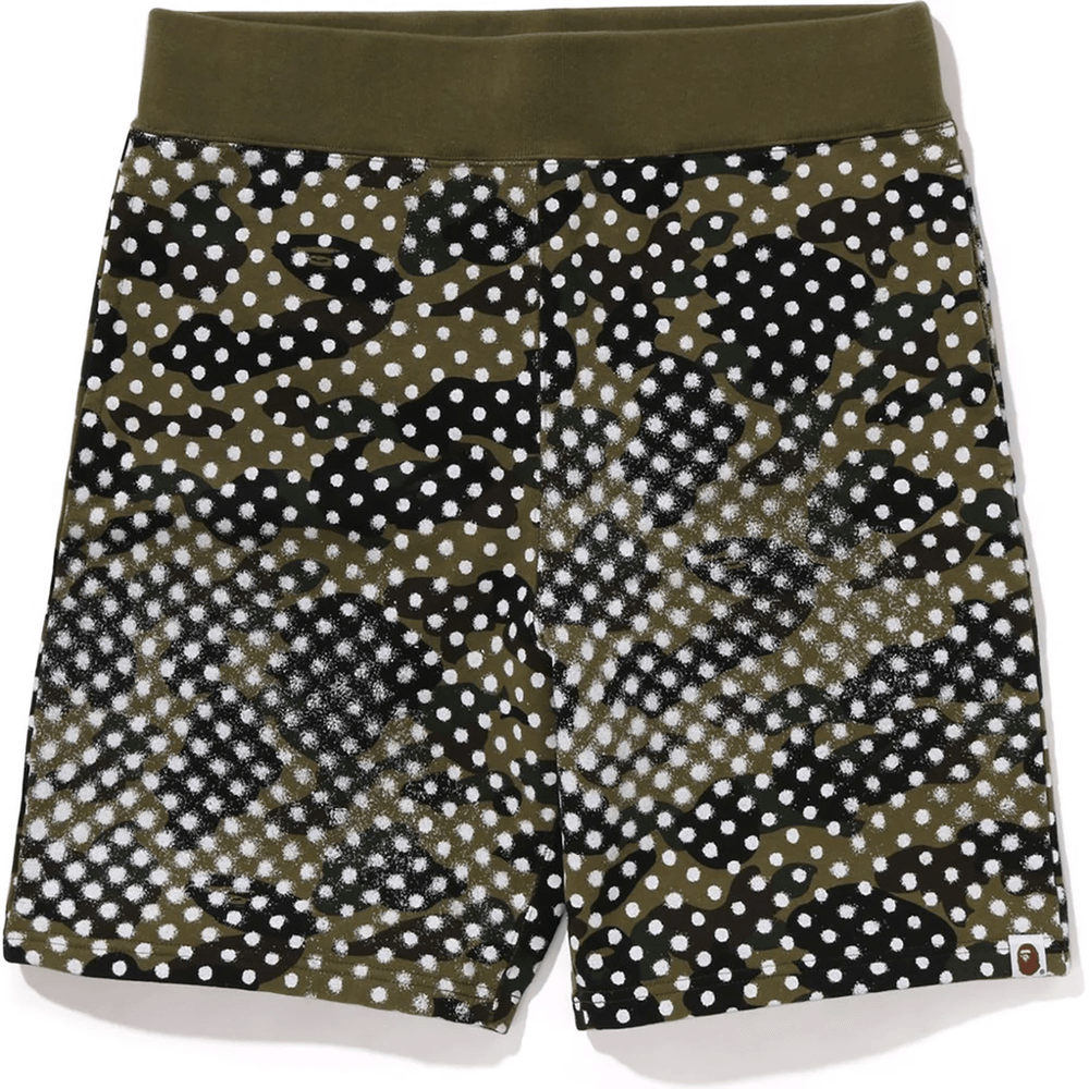 Bape X Joshua Vides Kratke Hlače Za Moške Zelene