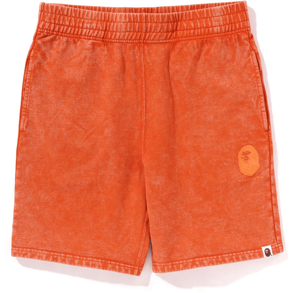 Bape A Bathing Ape Overdye Sweat Shorts Férfi Narancssárga