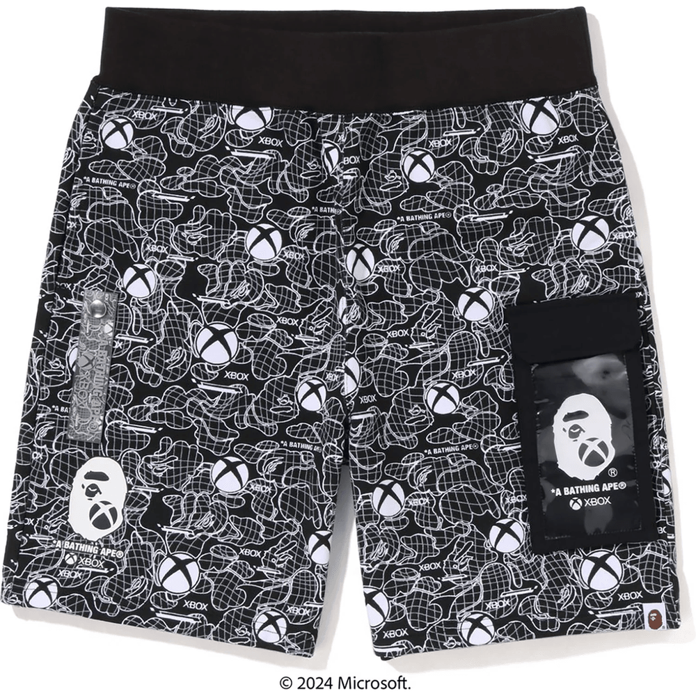 Bape X Xbox Camo Sweat Shorts Herren Schwarz