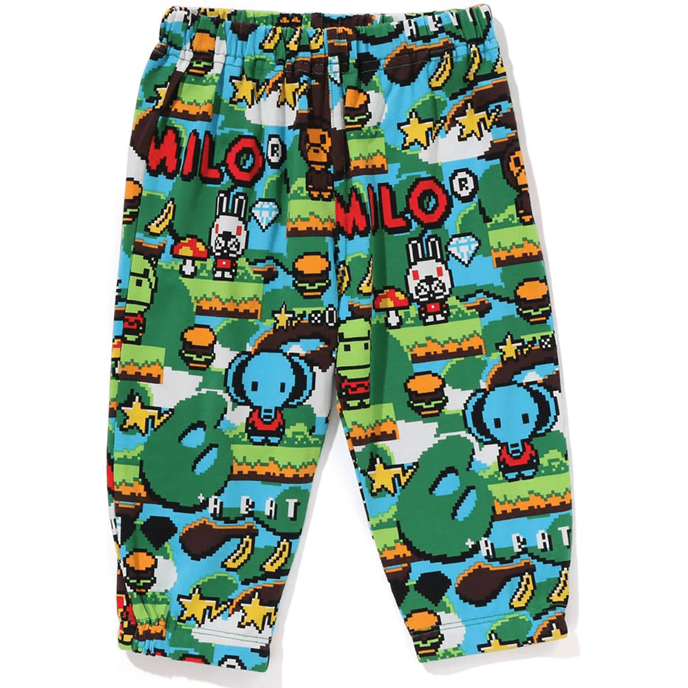 Bape BABY MILO GAME PATTERN BABY PANTS KB KIDS Multi