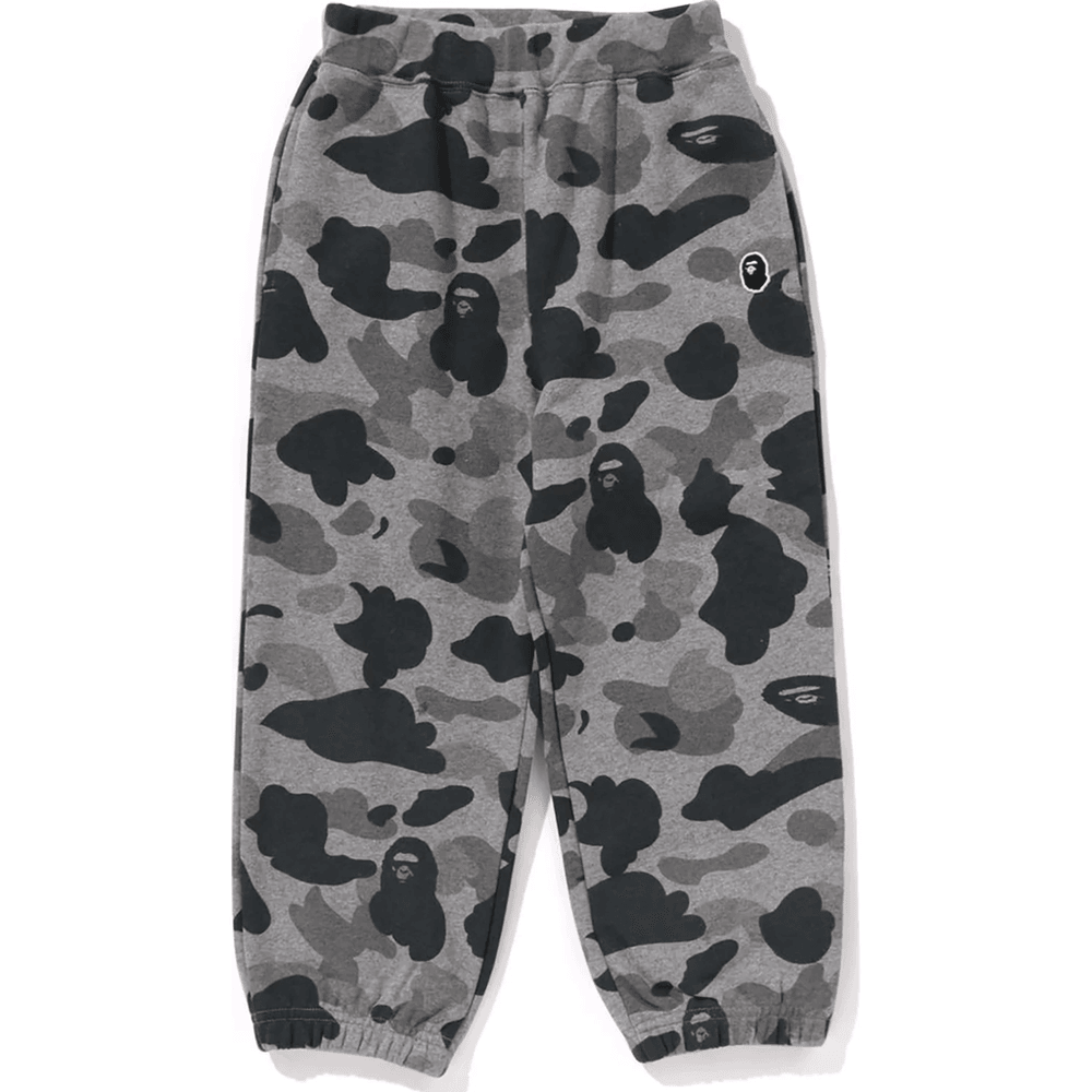 Bape HEATHER GRAY CAMO SWEATPANTS KIDS Gray