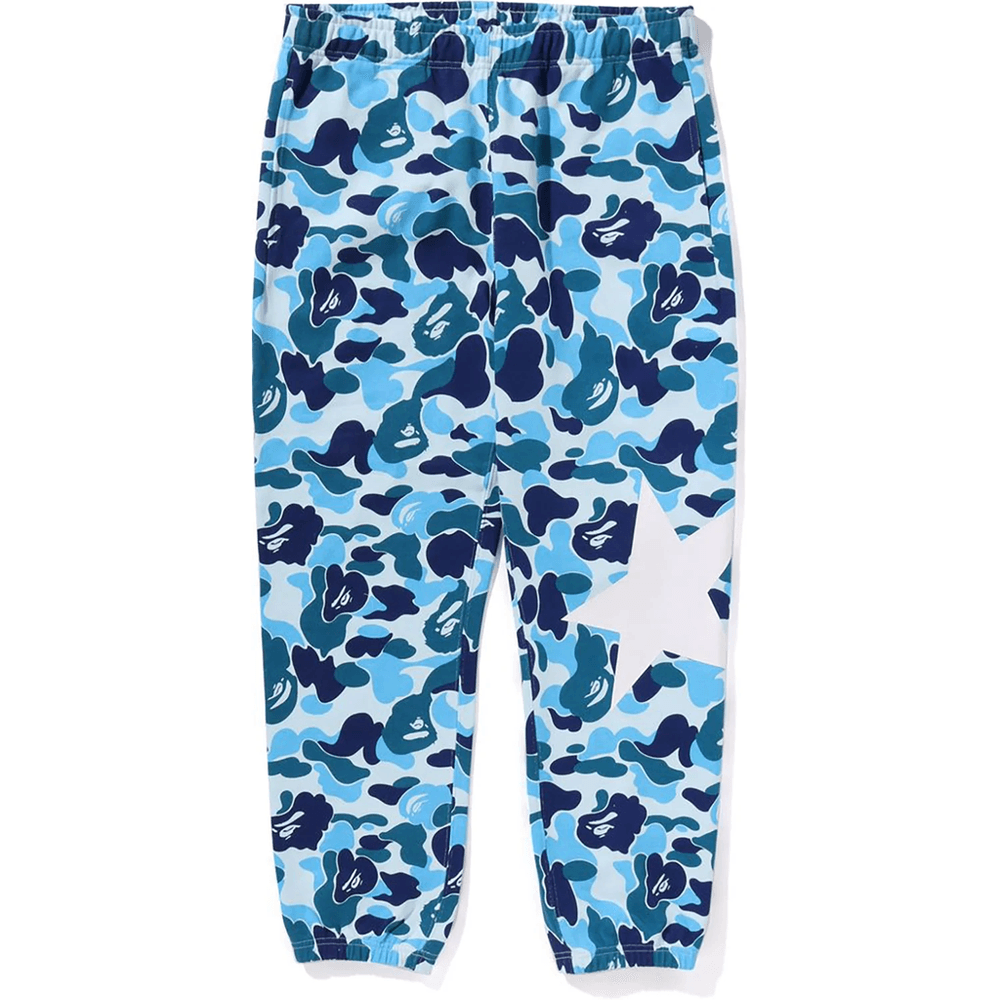 Bape Abc Camo Trenirke Moške Modre