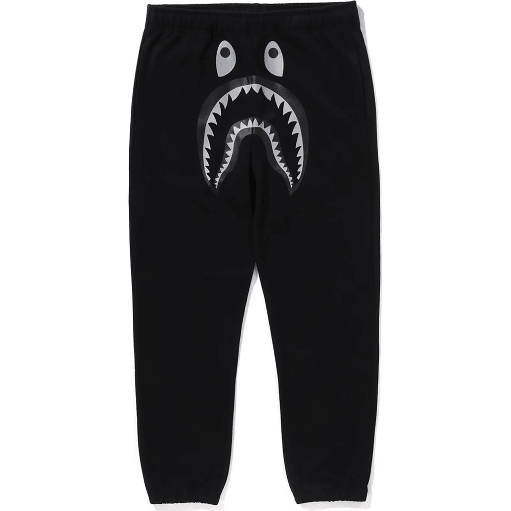 Bape SHARK SWEATPANTS MENS Black
