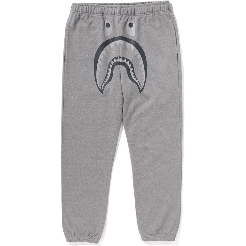 Bape SHARK SWEATPANTS MENS Gray