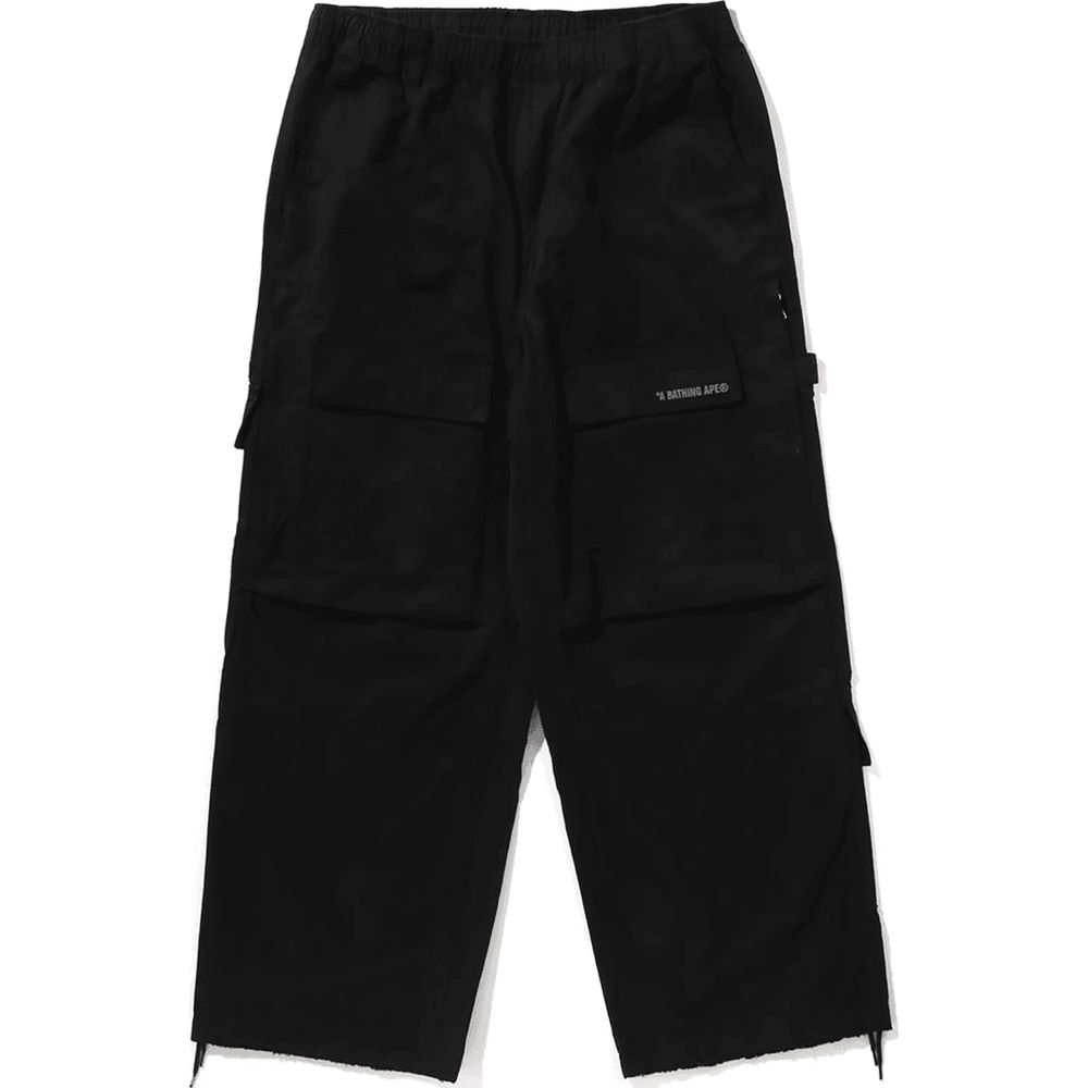 Bape USED RELAXED FIT CARGO PANTS MENS Black