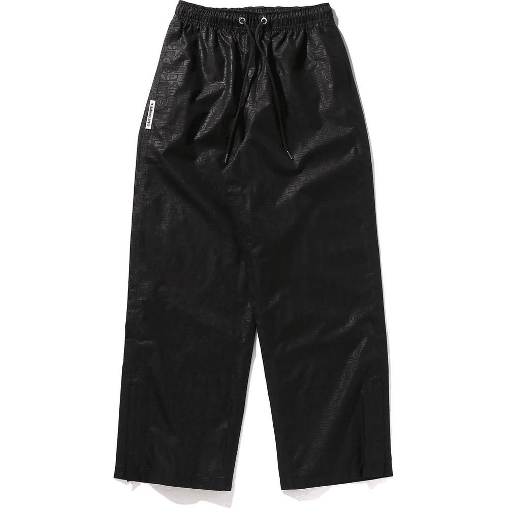 Bape LUX SPORT PATTERN RELAXED FIT TRACK PANTS MENS Black