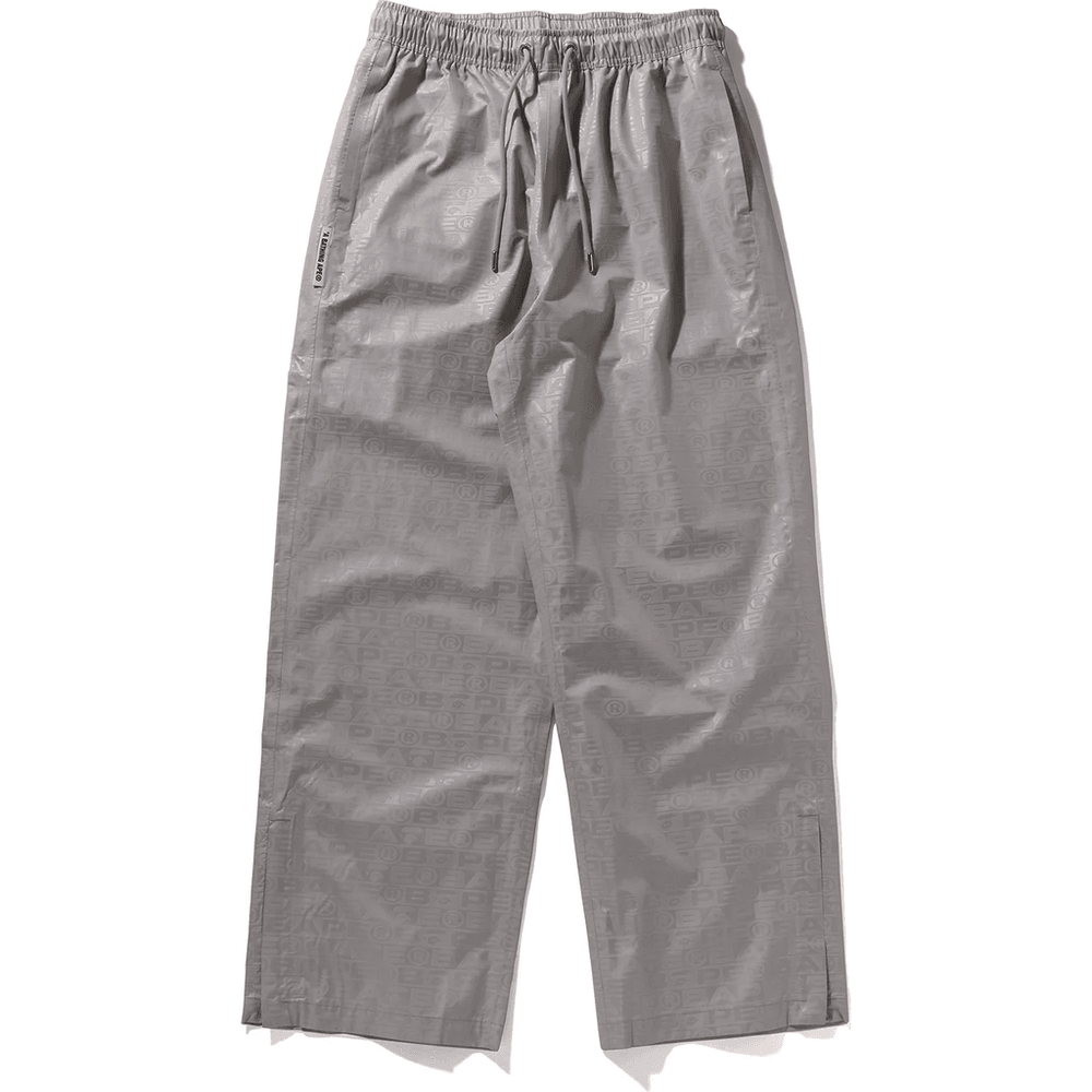 Bape LUX SPORT PATTERN RELAXED FIT TRACK PANTS MENS Gray