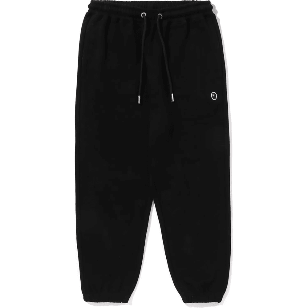Bape Enojna Točka Sproščen Fit Trenirke Moške črne