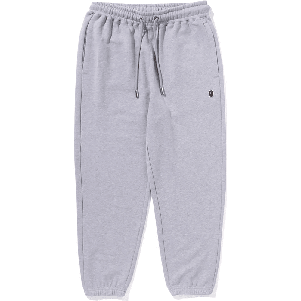 Bape Enojna Točka Sproščen Fit Trenirke Moške Sivo
