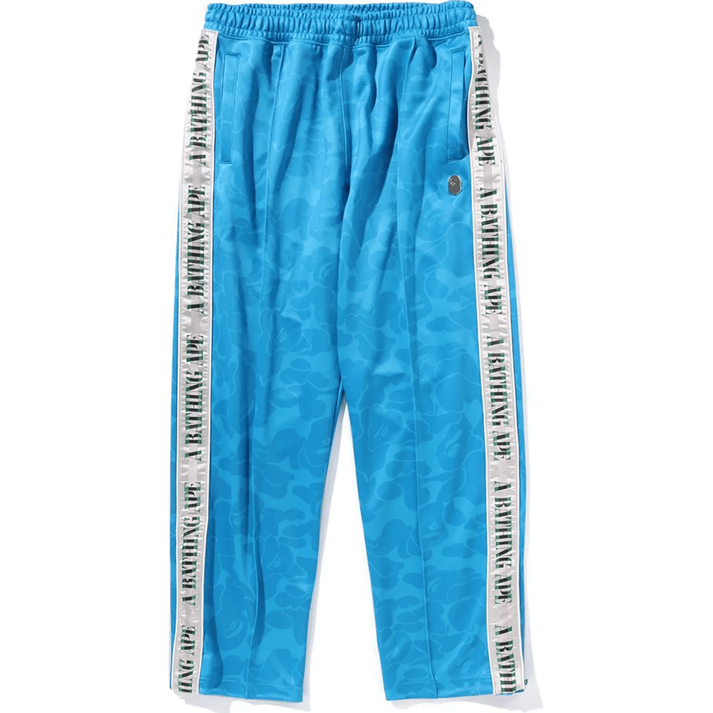 Bape SOLID CAMO ONE POINT TRACK PANTS MENS Blue
