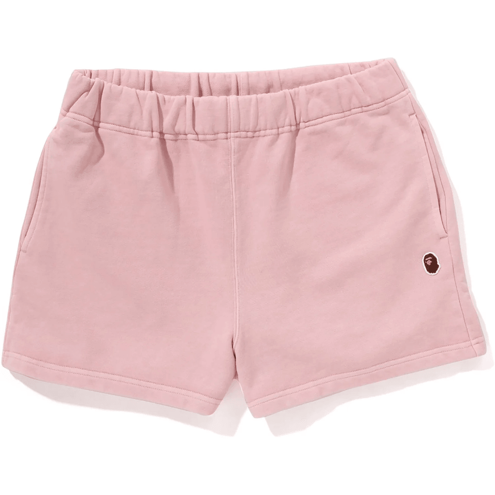 Bape PIGMENT DYED ONE POINT SWEAT SHORTS LADIES Pink