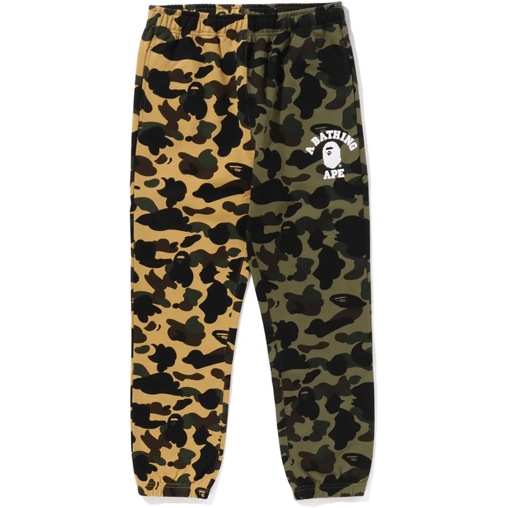 Bape 1ST CAMO SEPARATE REGULAR FIT SWEAT PANTS MENS Multi