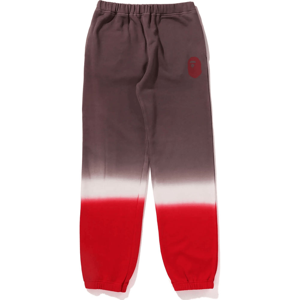 Bape GRADATION APE HEAD SWEAT PANTS JR KIDS Red
