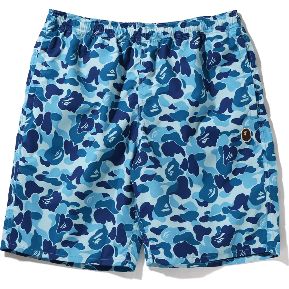 Bape ABC CAMO BEACH SHORTS MENS Blue