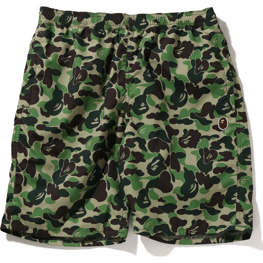 Bape ABC CAMO BEACH SHORTS MENS Green